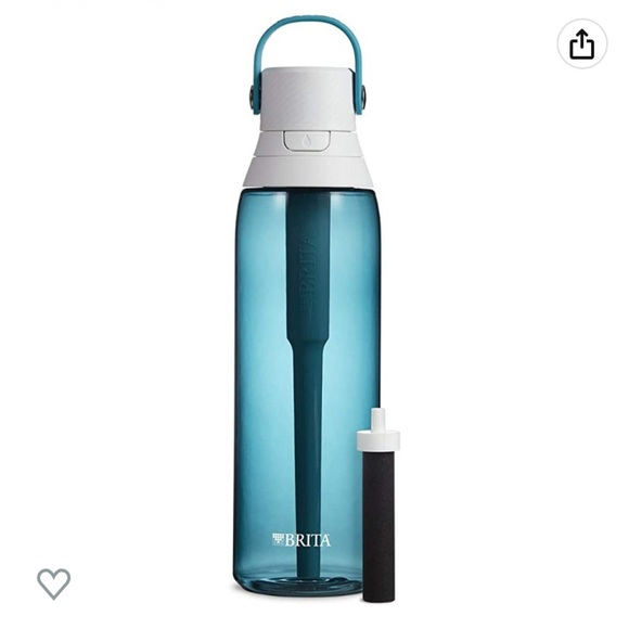 BRITA Premium Filtering Water Bottle with Filter, BPA-Free, Sea Glass, 768 mL - Picture 2 of 7
